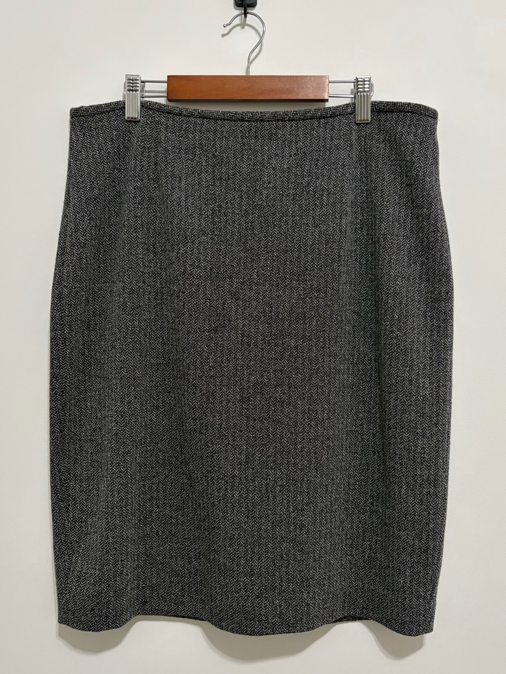 Calvin Klein Dark Gray Knit Pencil Skirt